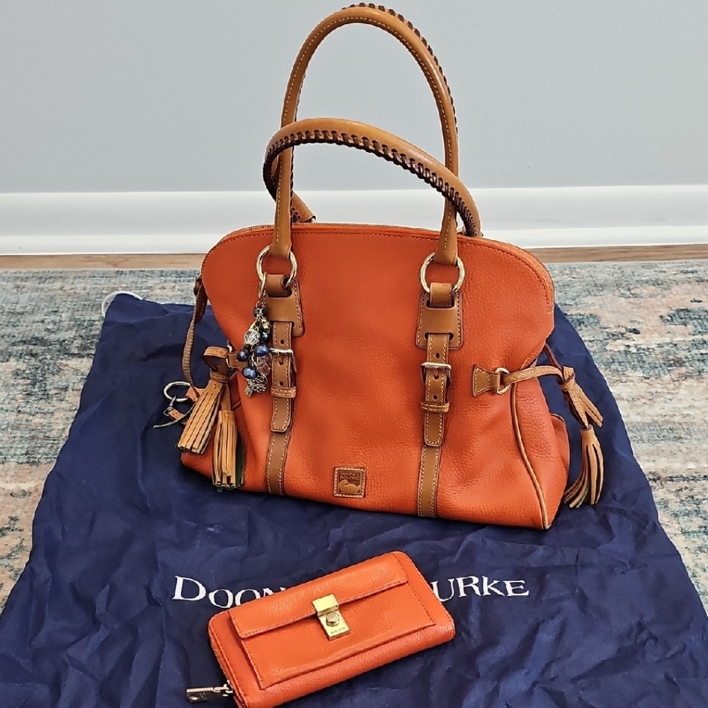 Dooney & Bourke Vibrant Orange Satchel